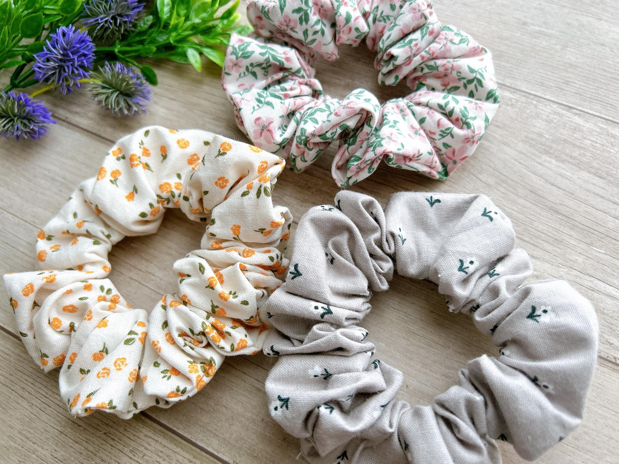 送料無料　シュシュ♡ （ピンク 小花柄） | 4枚目